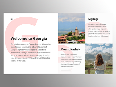 Georgia calling georgia guide typography ui ux