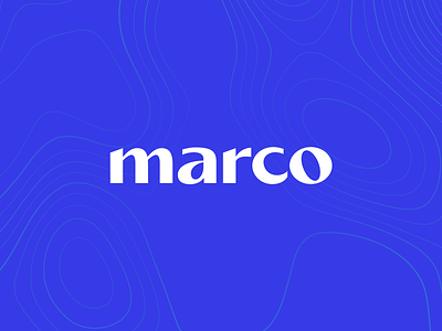Marco - Custom type logotype blue brand branding clean design font logo marco sea type typeface typography vector