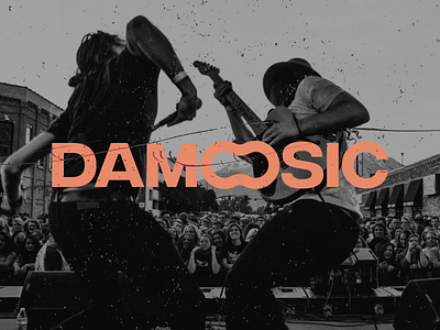 Damoosic Branding brand branding design logo logotype music redesign vector