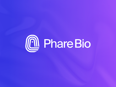 PhareBio Discarded Option brand branding clean fingerprint helvetica lighthouse logo mark minimal phare purple reduction
