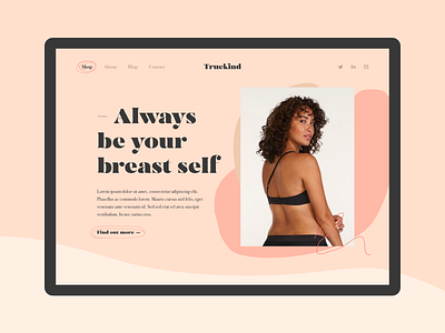 Truekind Web Exploration brand clean design illustration logo minimal typography vector web website