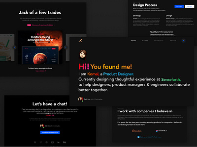 My Portfolio Website 😎 bestquarantinedesigner darkmode design portfolio website quarantinedesignchallenge self branding ui design ui ux design webdesign