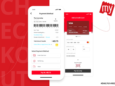 Credit Card Checkout #Dailyui #002 app design credit card checkout dailyui design online payment re design ui design ui ux design ux design vector