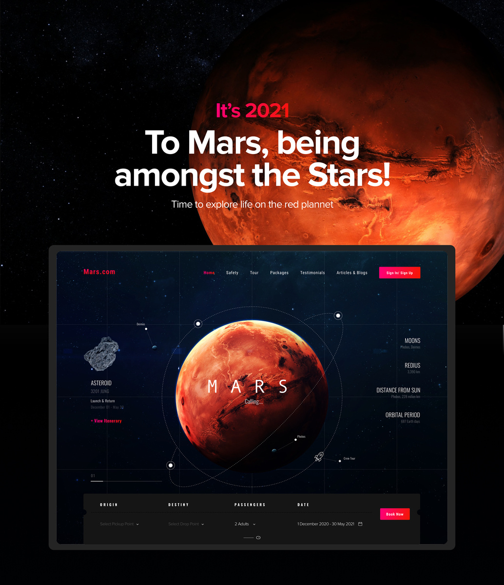 Mars Calling... by Komal Agarwal on Dribbble