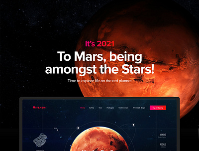 Mars Calling... information architecture product design ui ux design web design