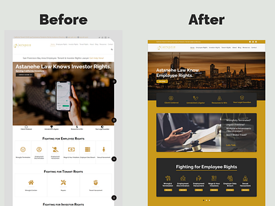 Landing Page Redesign - Law website