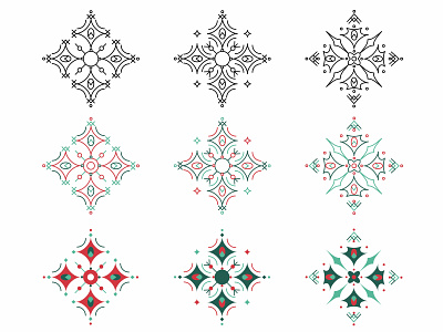 Snowflake Exploration christmas design holiday icon illustration snowflakes