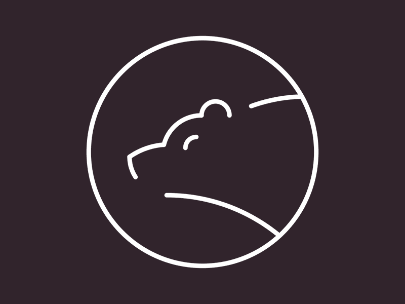 Animated bear icon