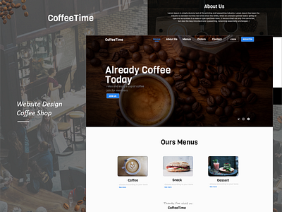 Website Design Coffee Shop bootstrap coffee creative design ecommerce responsive design responsive website design shop ui ux web website