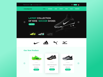 Sport Screen website design ecommerce responsive website design sports web design website