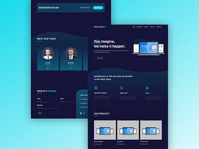 Company Profile Website Inspiration behance project bootstrap company company branding company profile dark dark mode dark theme dark ui design instagram pinterest responsive website design ui ui design uxdesign uxui website concept website design wordpress theme