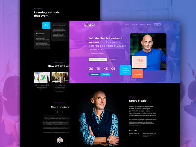 Landing Page | Educational company design minimal ui ux