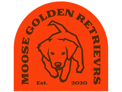 Sticker - Moose Golden Retrievers breeder dogs golden retriever illustration orange puppy retrievers sticker sundog