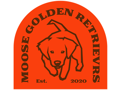 Sticker - Moose Golden Retrievers