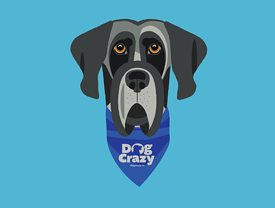 Great Dane dane dogs great dane illustration logo