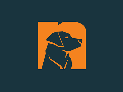 Gun Dog Logo Mark branding dog dogs golden retriever gun dog hunting logo retriever