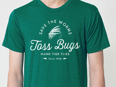 Fly Fishing Shirt - Save The Worms fish fly fishing logo t shirt vintage