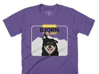 Bjorn To Be Wild, Alaska Tee alaska design dogs graphic tee malamute t shirt tee shirt