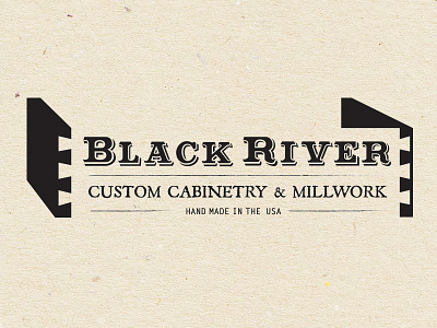 Black River Logo cabinerry cabinetry hand made logo millwork