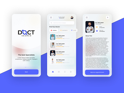 Doctor's appointment app appdesign appdeveloper dailyui doctorapp healthapp ios iosapp medicalapp mobileapp ui uiux uiuxdesign uiuxdesigner userexperience userexperiencedesign userinterface ux websitedesign