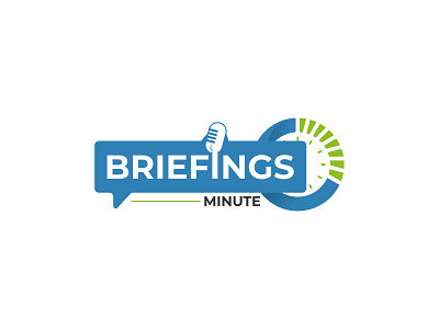 Briefings Minute - Logo Design association branding breifing creative design flat graphic design illustration logo logo design minimalist minute podcast time typography ui ux vector