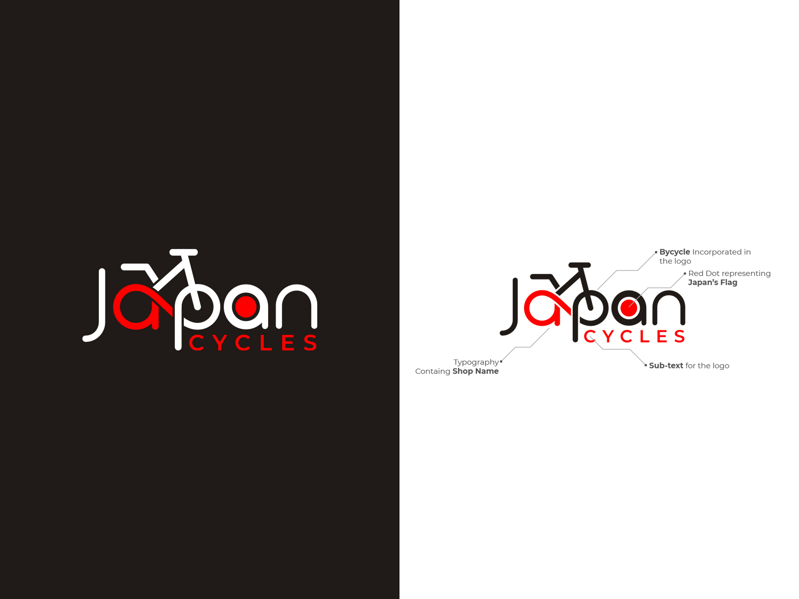 Japan Cycles - Logo Design by Ozair Ahmed on Dribbble