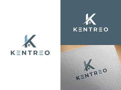 Kentreo - Logo Design branding creative design door flat graphic design home illustration logo logo design minimalist property real real-stat state typography ui ux vector window