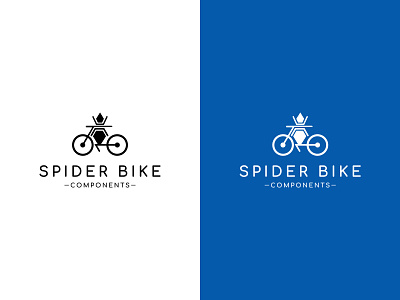 Spider Bike Components - Logo Design bicycle branding creative cycle design flat graphic design illustration logo logo design minimalist parts store typography ui ux vector