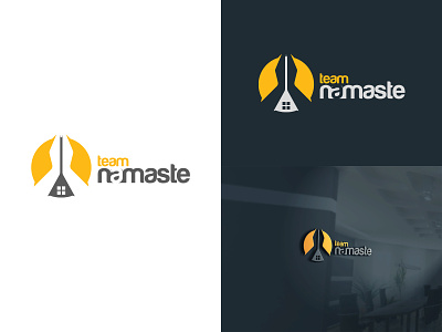 Team Namaste - Logo Design branding creative design flat graphic design home illustration logo logo design minimalist namaste pray property typography ui ux vector