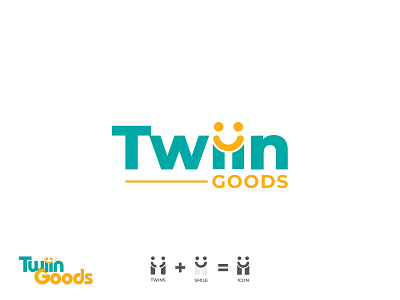 Twiin Goods - Logo Design branding commerce design e-commerce goods graphic design hold house household illustration logo logo design online twin twins typography ui ux vector
