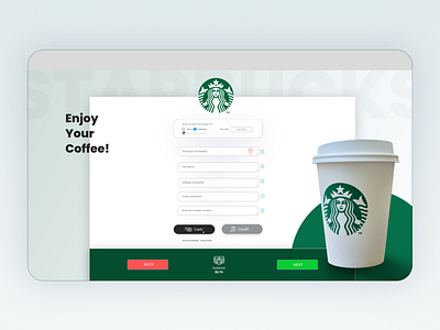 Tictuk - STARBUCKS Order app branding design typography ui ux web webdesign website