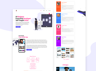 My Portfolio adobexd colorful modern personal website portfolio portfolio design ui ux web designer web developer web development website