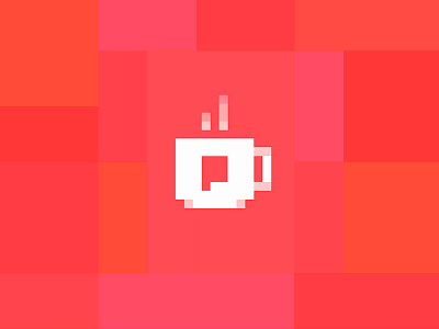Pixel coffee branding brandmark coffee colors developer digital logo logomark pixels web