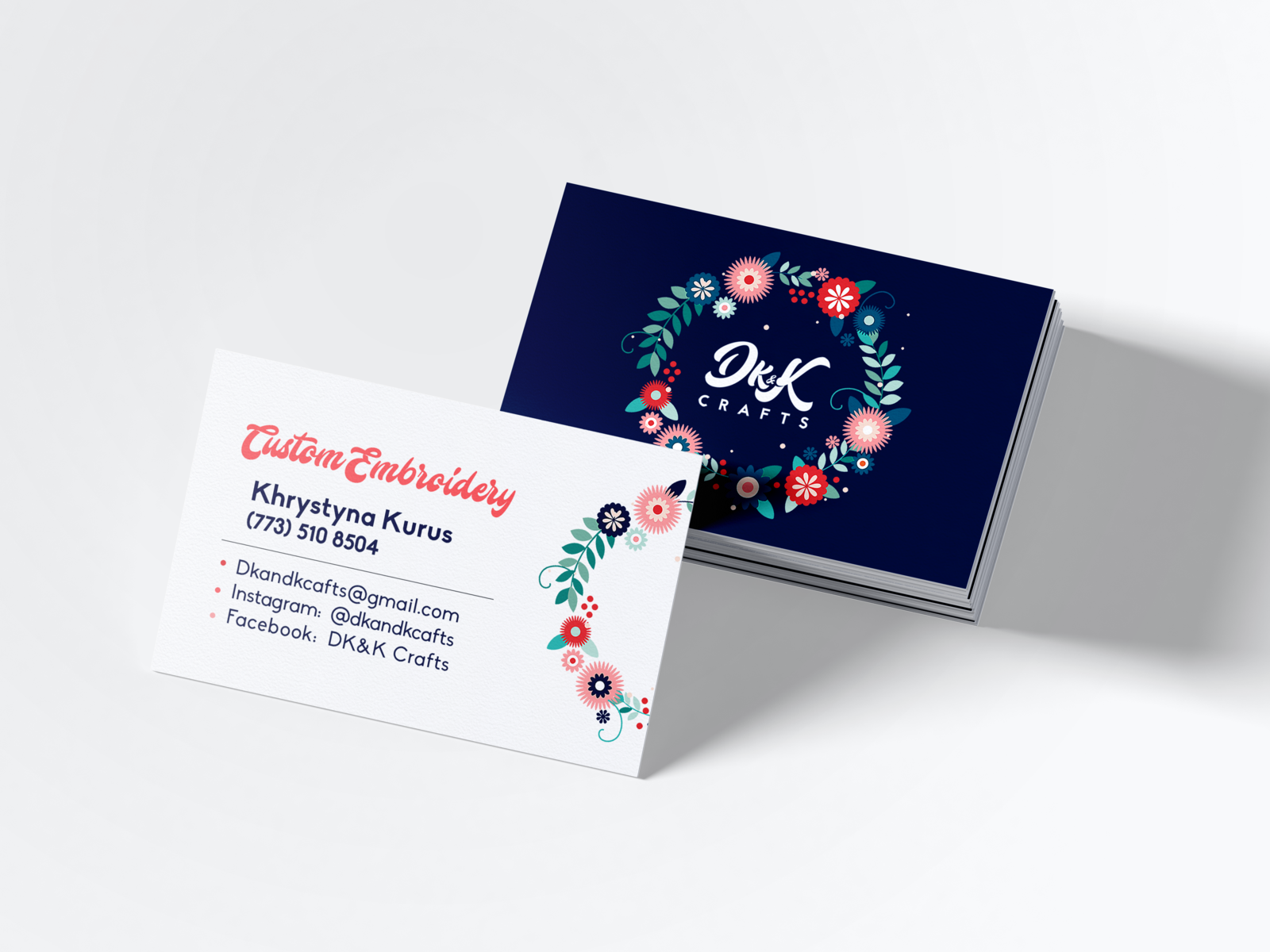 Business Card Dk K By Olga Kozak On Dribbble