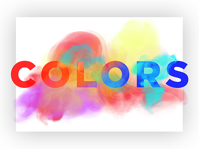 Color Smokes2 abstract background color design logo smoke typography