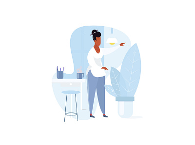The Lady character design designing dribbble graphic deisgn illustration target