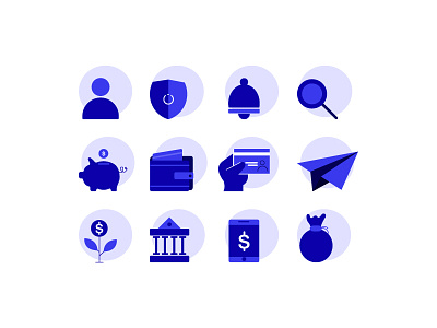 Bank icons bank blue icons designing dribbble graphic deisgn icon illustration target vector