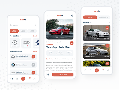 AUTO.RIA – Car Marketplace App Redesign app auto car design ecommerce interface marketplace minimal mobile navigation photo shop store ui ux