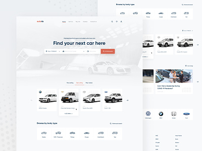 AUTO.RIA – Car Marketplace Website Redesign auto branding car clean ui interface landing page marketplace minimal shop store ui ux web webdesign