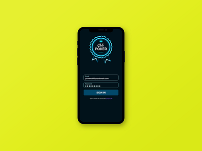 Daily UI 001 _ Poker App