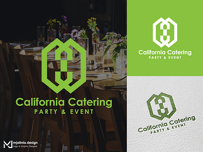 Abstract Logo concept for California Catering branding design graphic design illustration logo logo design