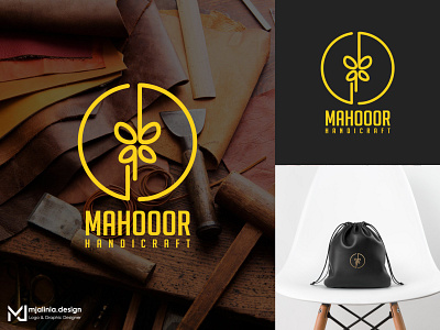 Logo Design for Mahooor | leather handicraft art branding design graphic design illustration logo logo design طراحی طراحی لوگو لوگو لوگو ترکیبی