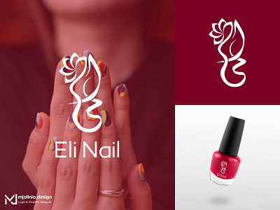 Logo Design for Eli Nail | Nail Artist | calligraphy
