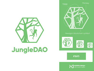 Logo Design for Jungle DAO art blockchain branding crypto dao design graphic design illustration logo logo design ui ux vector