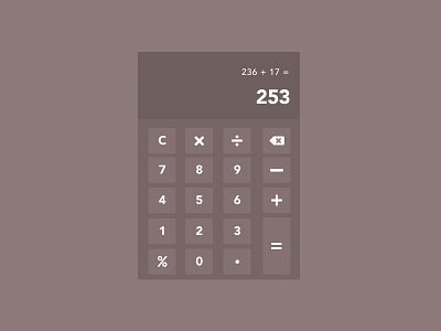 UI Daily Challenge 004 Calculator calculator daily ui daily ui 004 design