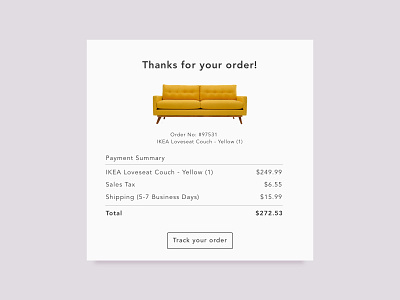 Daily UI 017 Email Receipt