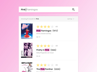 Daily UI 22 Search daily ui daily ui 22 pink pink flamingo search search bar search hint