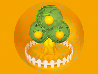 Animal Crossing - Native Fruit 3d animal animalcrossing animation c4d challenge circle crossing daily fruit horizons loop new octane orange pop
