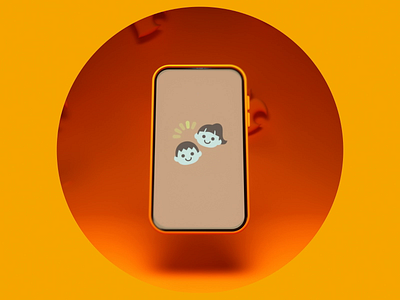 Animal Crossing - Nook Phone 3d animal animalcrossing animation c4d circle crossing daily illustration iphone loop nintendo nintendo switch nook octane orange phone screen tomnook ui