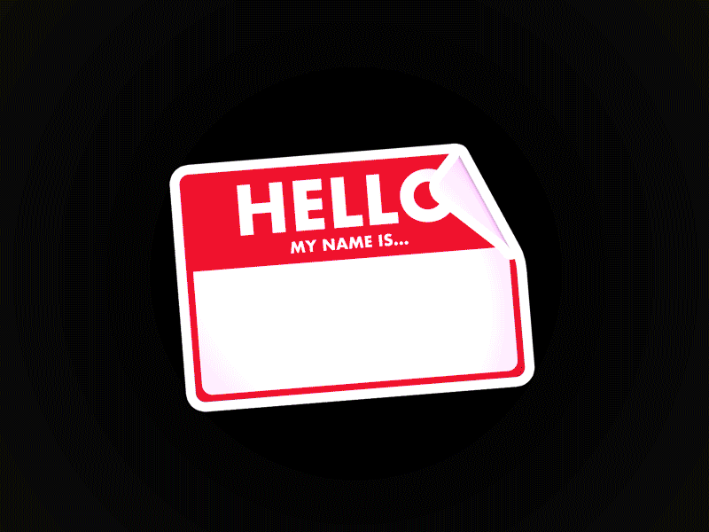 Name Tag 3d april challenge colorama daily distortion fractal glitch hello hellomynameis multiverse name name card nametag neon pink seizure spiderman spiderverse